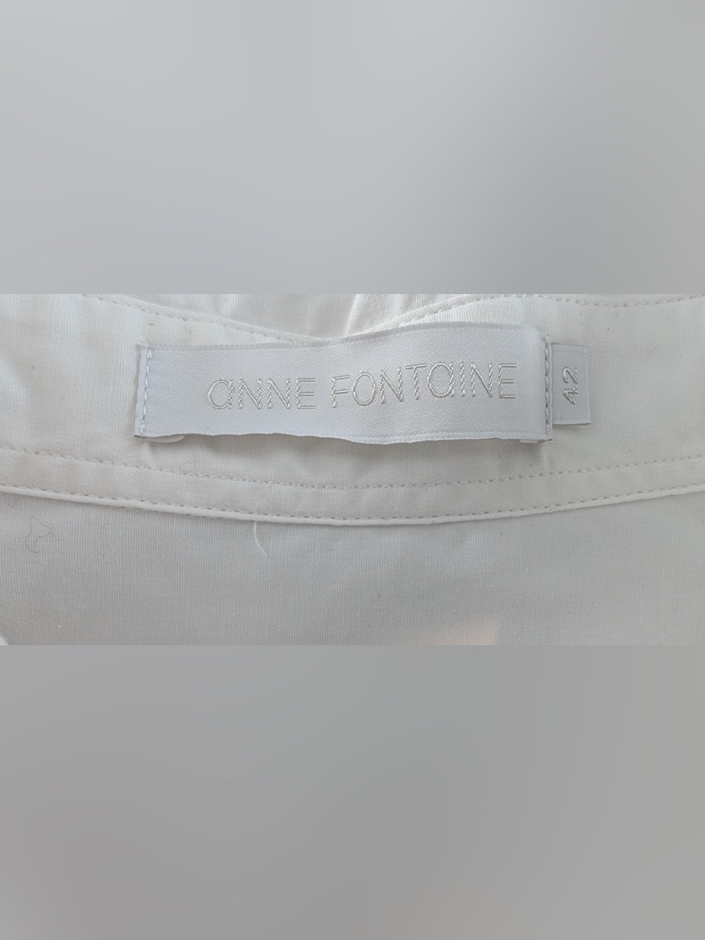 Anne Fontaine Women’s Netty Classic Long Sleeve Button Down Blouse White Size 42 - Picture 6 of 12